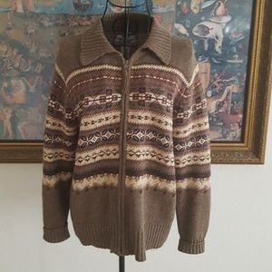 Womens zippered sweater sz small